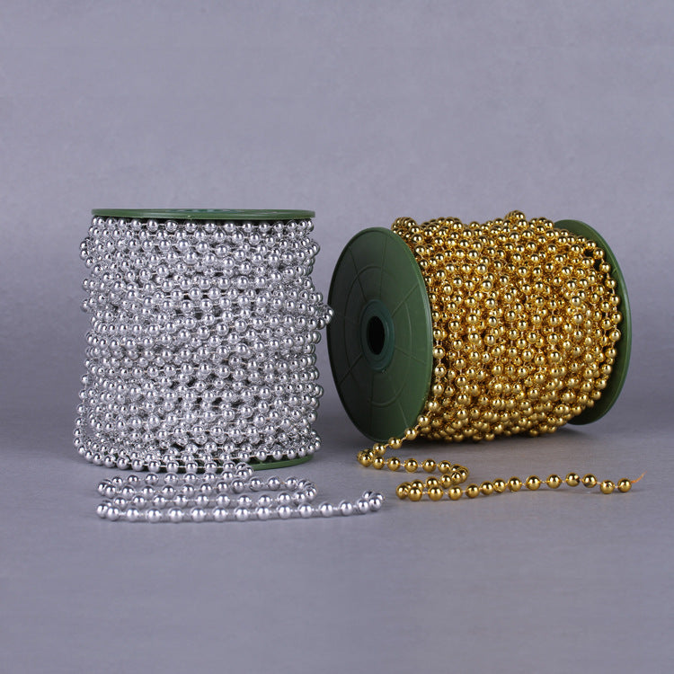 Clothing accessories Christmas decorations 6mm electroplated cotton lines 25M festival DIY gift packaging materials