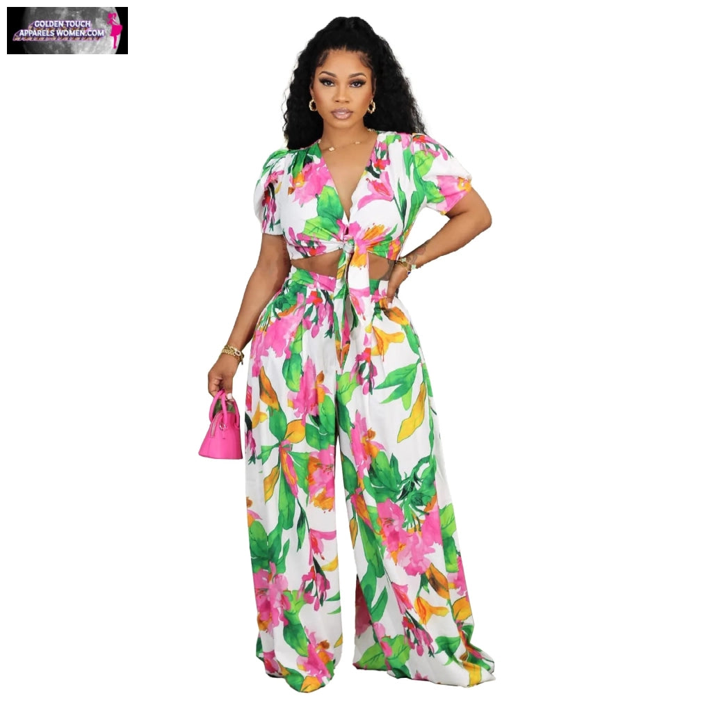 Ladies Sexy Summer Two Piece Pant Set Outfits
Sleek Wide Leg Design" - Stay on-trend and comfortable