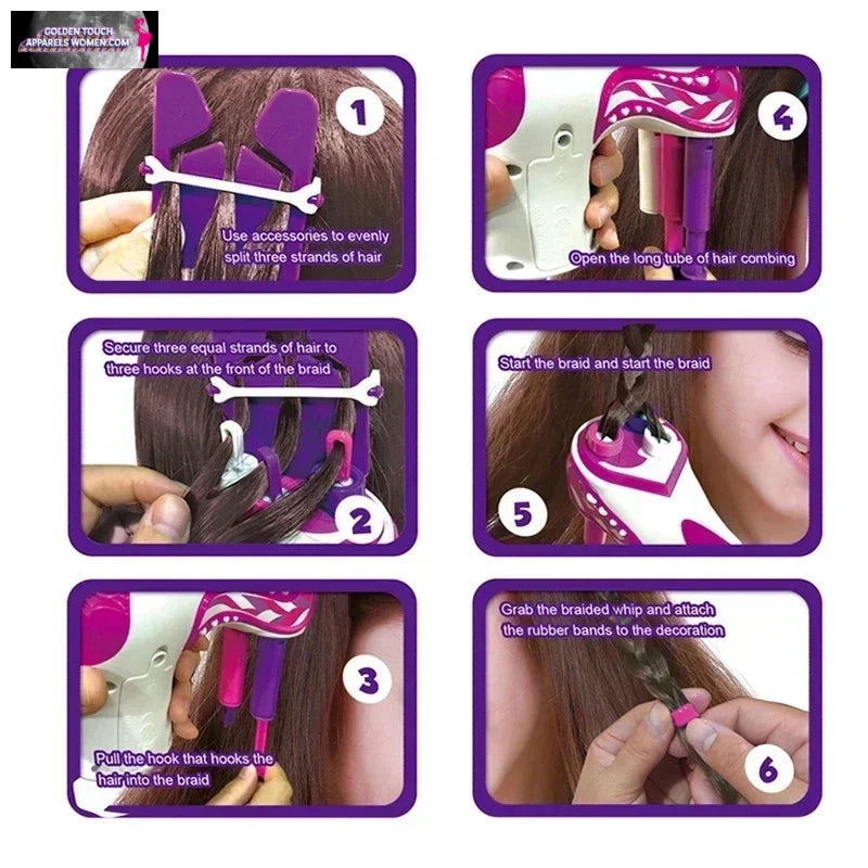 Effortless Hair Braiding Machine - Perfect Gift for Girls!