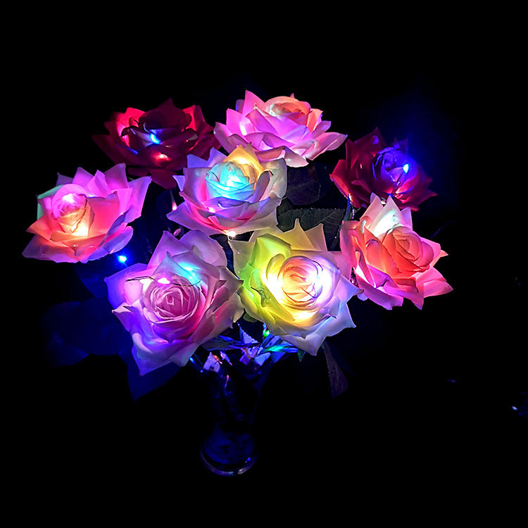 Valentine's Day LED Glow Roses - Unique Tanabata Gift for Valentine's Day