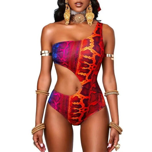 2023 one-shoulder body sculpting Bikini skim.