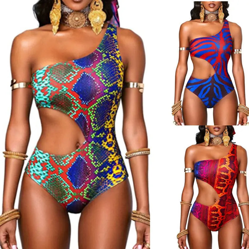 2023 one-shoulder body sculpting Bikini skim.
