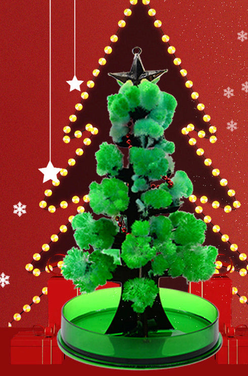 Christmas tree blooming and watering will grow crystal magic tree Christmas gift for children toy science experiment