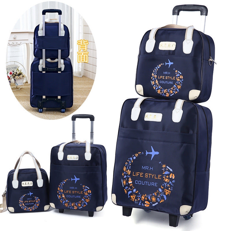 Trolley travel bag female large-capacity