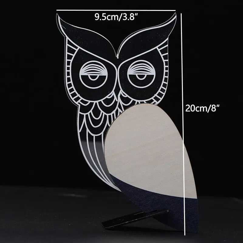 Animals LED Night Light Wood Acrylic Table USB Lights Decorate For Children Baby Kids Bedside Lamp Pelican Sirius Whale Toucan.