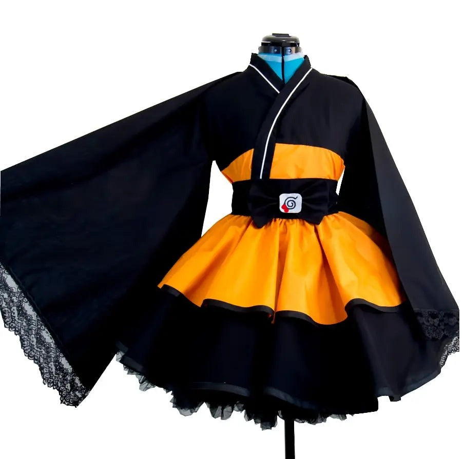 Ninja warrior sundress women female girl dress kimono cosplay