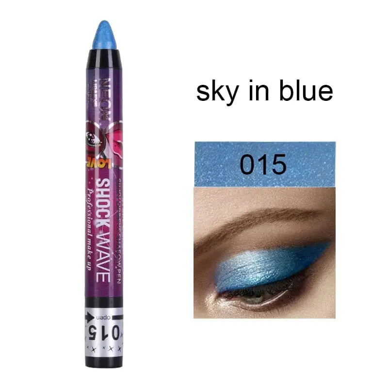 Beyprern 24-color Eye Shadow Stick 3-in-1 Eye Shadow Lipstick Lying Silkworm Pen Pearlescent Not Easy To Smudge Stage Cosmetics.