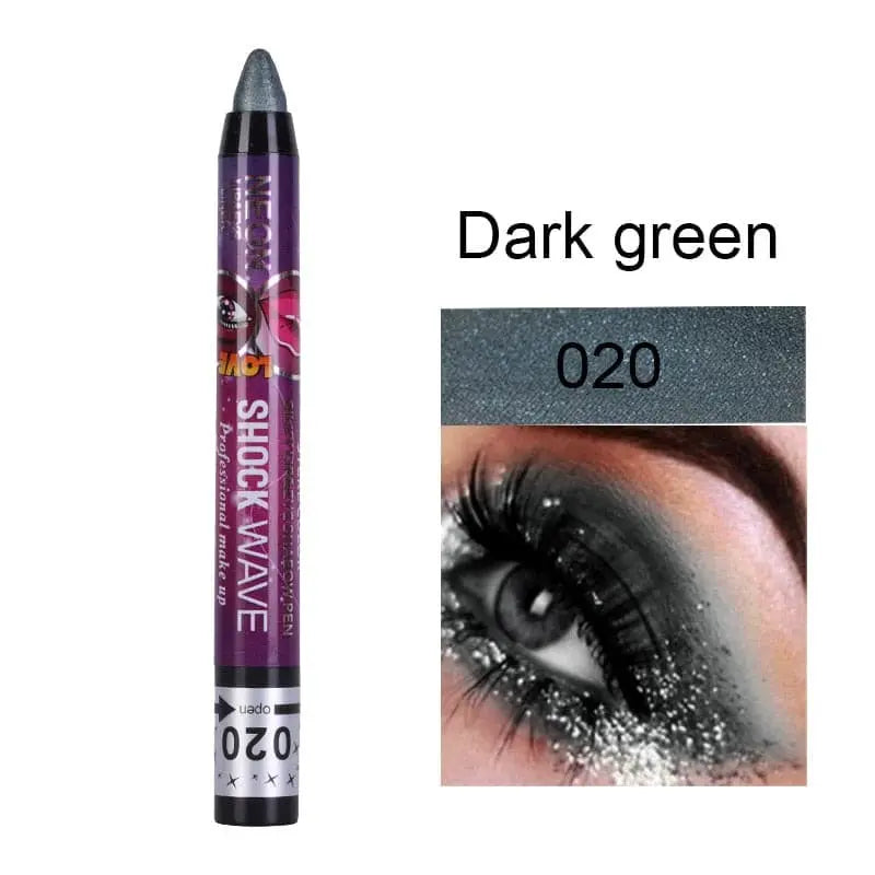 Beyprern 24-color Eye Shadow Stick 3-in-1 Eye Shadow Lipstick Lying Silkworm Pen Pearlescent Not Easy To Smudge Stage Cosmetics.
