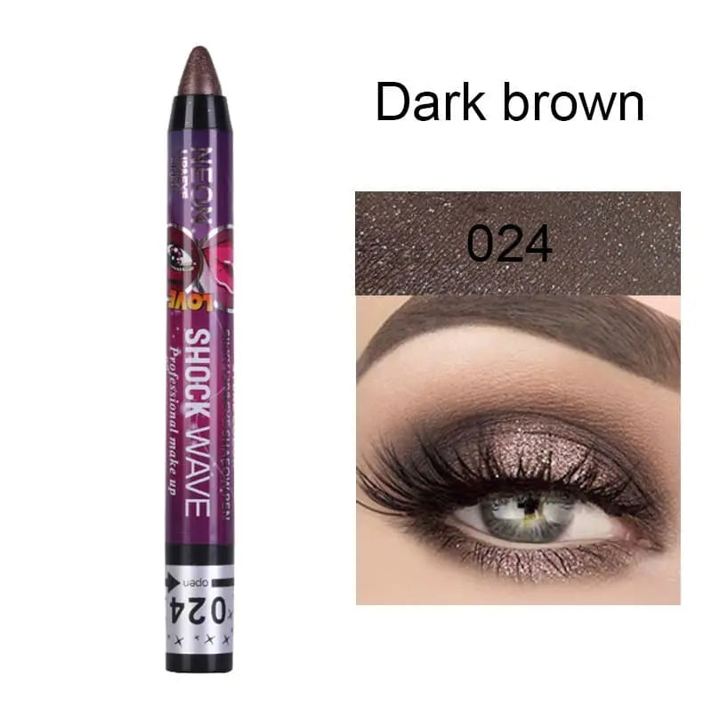 Beyprern 24-color Eye Shadow Stick 3-in-1 Eye Shadow Lipstick Lying Silkworm Pen Pearlescent Not Easy To Smudge Stage Cosmetics.