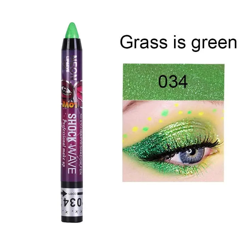 Beyprern 24-color Eye Shadow Stick 3-in-1 Eye Shadow Lipstick Lying Silkworm Pen Pearlescent Not Easy To Smudge Stage Cosmetics.