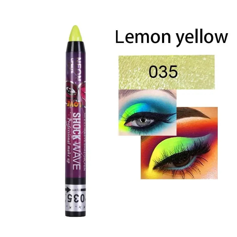 Beyprern 24-color Eye Shadow Stick 3-in-1 Eye Shadow Lipstick Lying Silkworm Pen Pearlescent Not Easy To Smudge Stage Cosmetics.