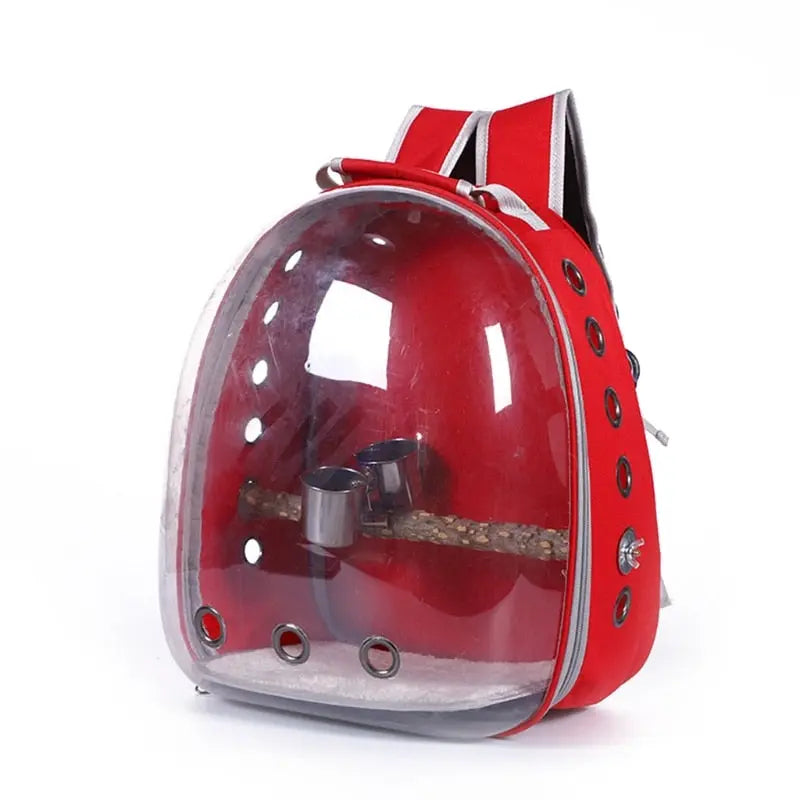 Bird Parrot Backpack Carrier Bubble Bag Small Dog Cat Space Capsule Pet Carrier for Hiking Outing Backpack Pet Bird Supplies.