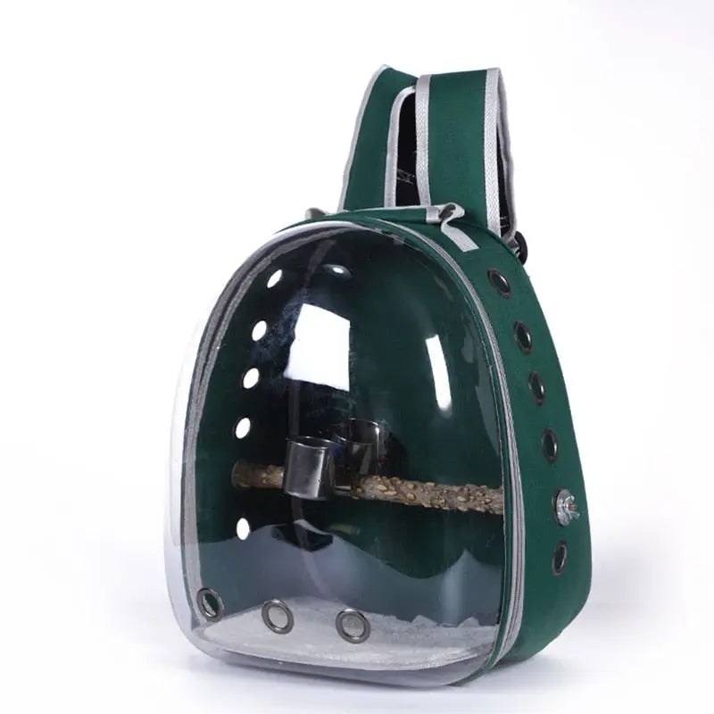 Bird Parrot Backpack Carrier Bubble Bag Small Dog Cat Space Capsule Pet Carrier for Hiking Outing Backpack Pet Bird Supplies.
