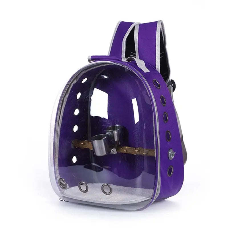 Bird Parrot Backpack Carrier Bubble Bag Small Dog Cat Space Capsule Pet Carrier for Hiking Outing Backpack Pet Bird Supplies.