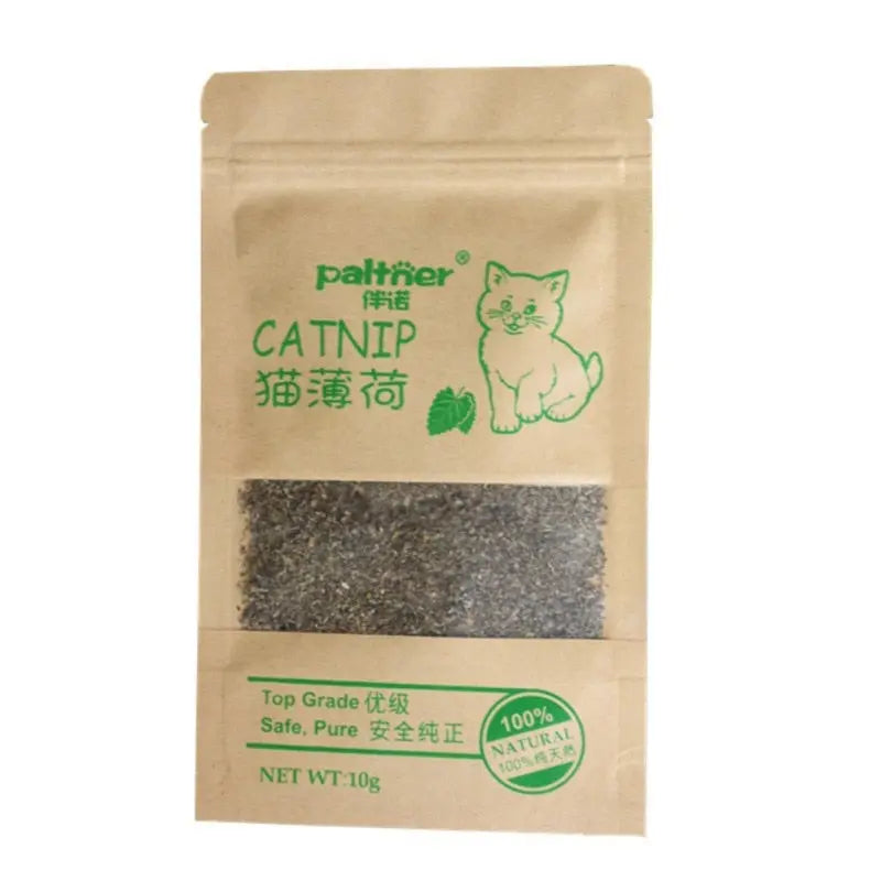 Cat Toys 100% Natural Premium 10g Cat Catnip Cattle Grass Menthol Flavor Funny Cat grass Interactive Cat Non-toxic Dropship.