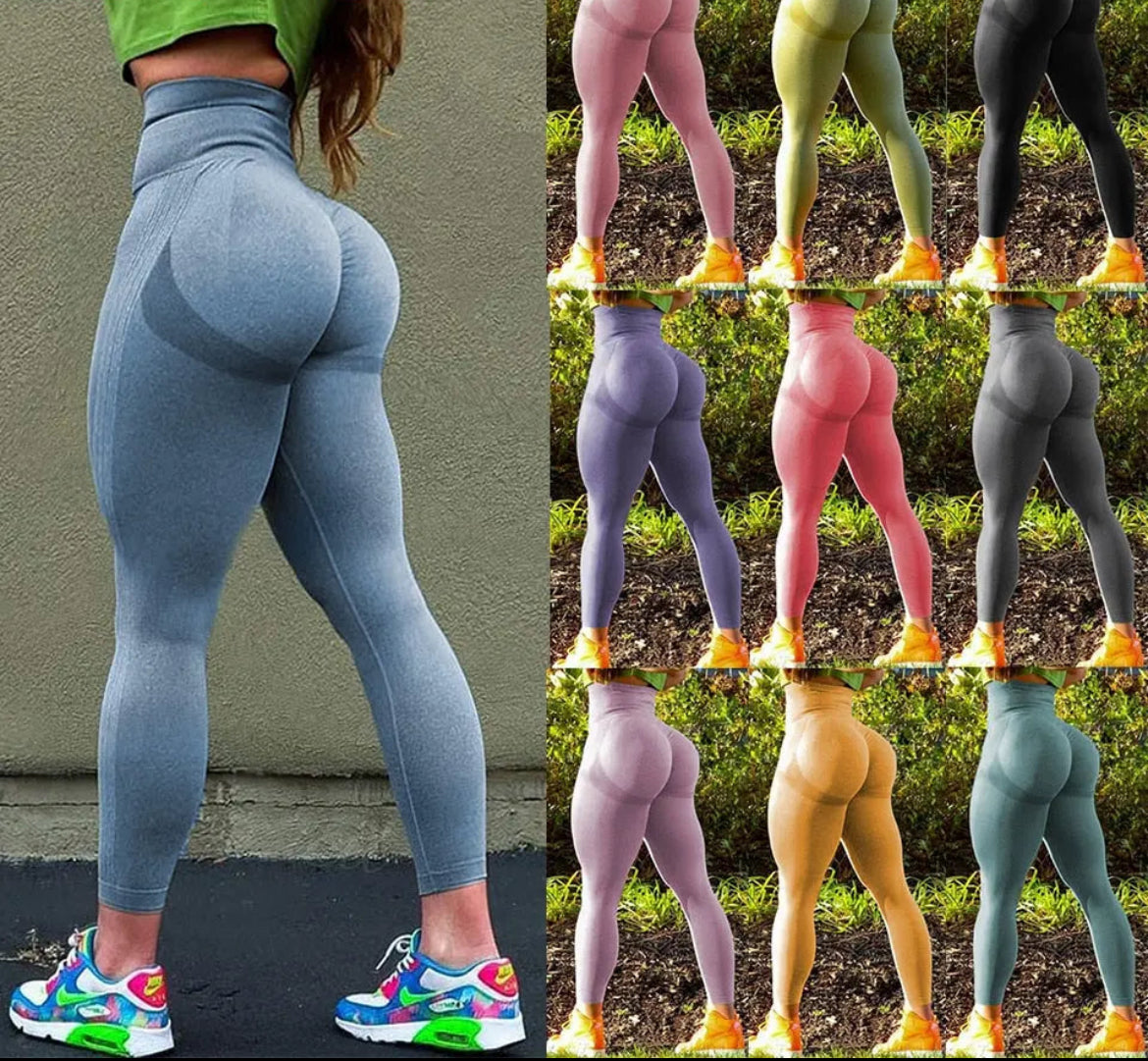 HIGH WAISTED BUM LIFTING GYM YOGA PANTS