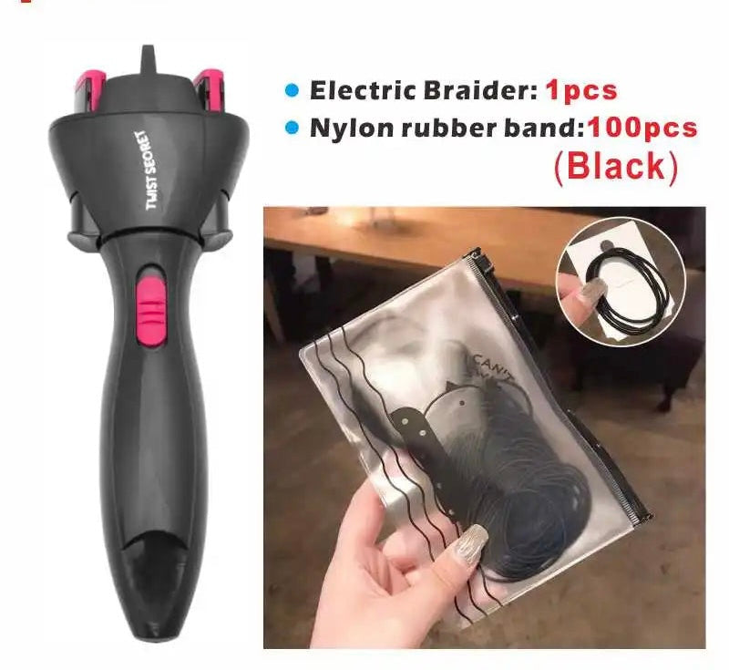 Effortlessly Style Your Hair with Our Electric Hair Braider - High Quality, Portable, and Time-Saving!