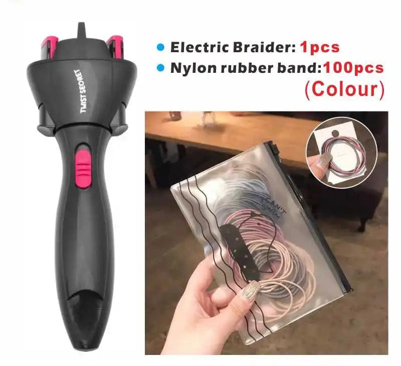 Effortlessly Style Your Hair with Our Electric Hair Braider - High Quality, Portable, and Time-Saving!