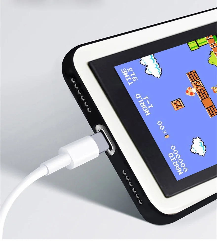 Retro GB Case for Phone 12 Mini/11 Pro Max/XS/XR/X/SE 2020/8 Plus, Playable Game Console Cover