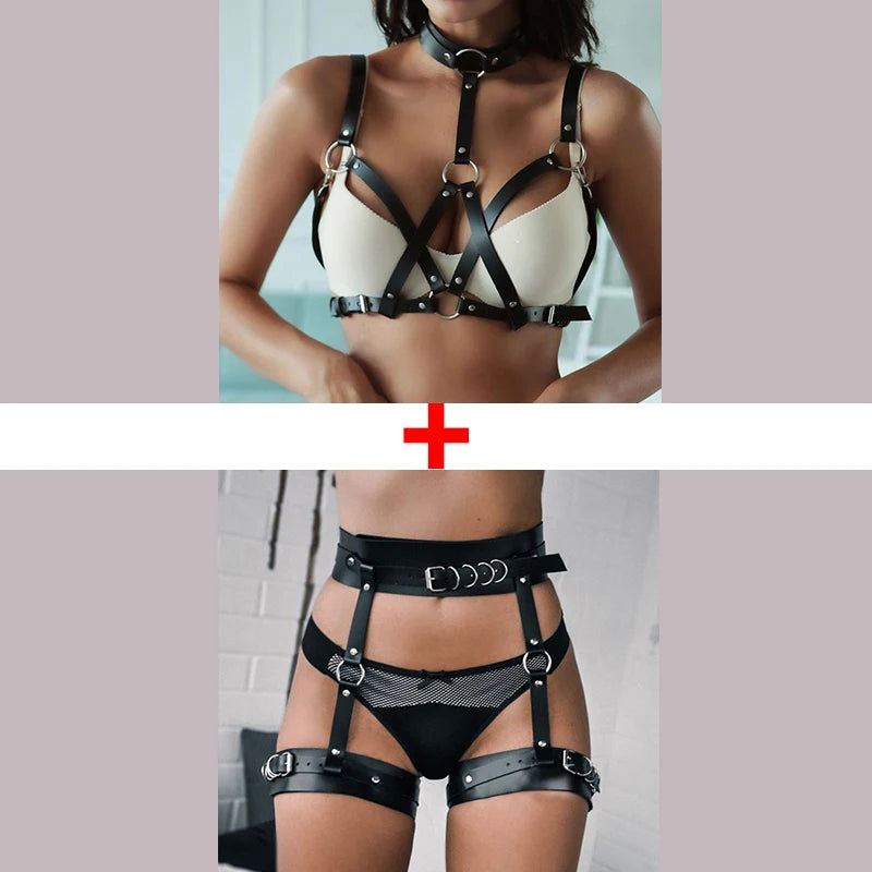 Sexy Harness Women Garter Body Strap Belt Bdsm Bondag Stockings Gothic Sword Belts Erotic Lingerie Sex Costumes Suspender