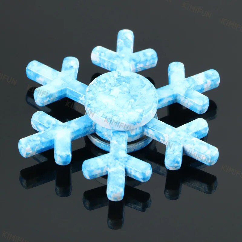 New Snowflake Fidget Spinner EDC Hand Spinners Autism ADHD Birthday Present Kids Christmas Gifts Metal Finger Toys Spinners