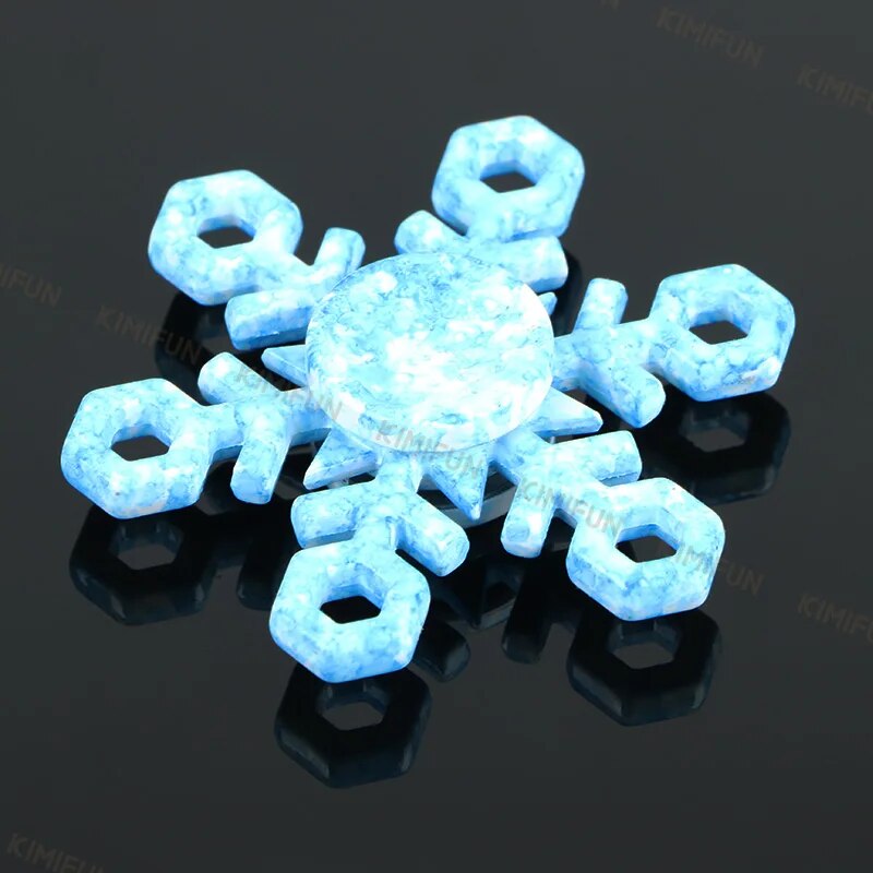 New Snowflake Fidget Spinner EDC Hand Spinners Autism ADHD Birthday Present Kids Christmas Gifts Metal Finger Toys Spinners
