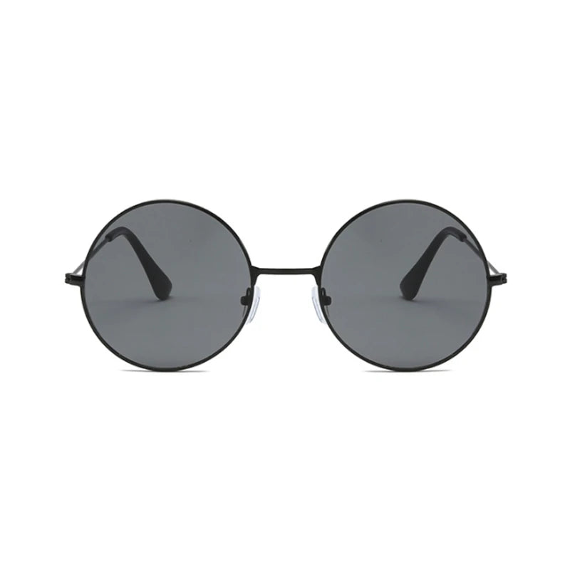 Vintage Small Round Sunglasses Women Brand Designer Sunglasses Female Alloy Colorful Mirror Retro Black Circle Oculos De Sol