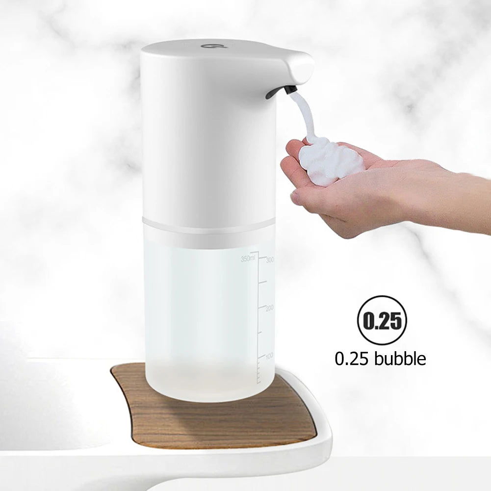 "Smart Touchless Foam Soap Dispenser with Infrared Sensor, USB Charging and Hand Sanitizer Function"