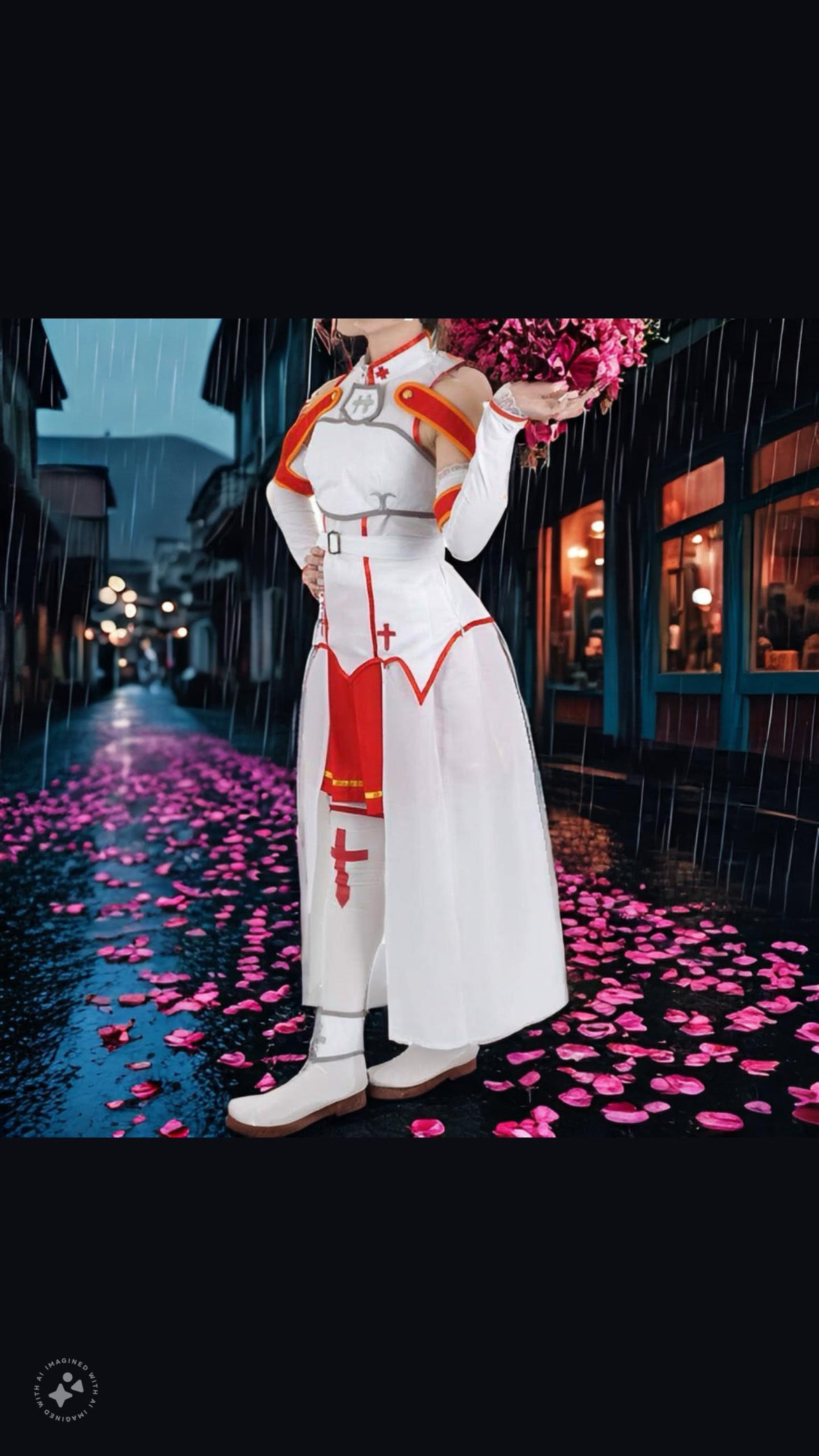 Anime clothing knife sword god domain Aya Squar fight suit role play clothing Halloween costumes