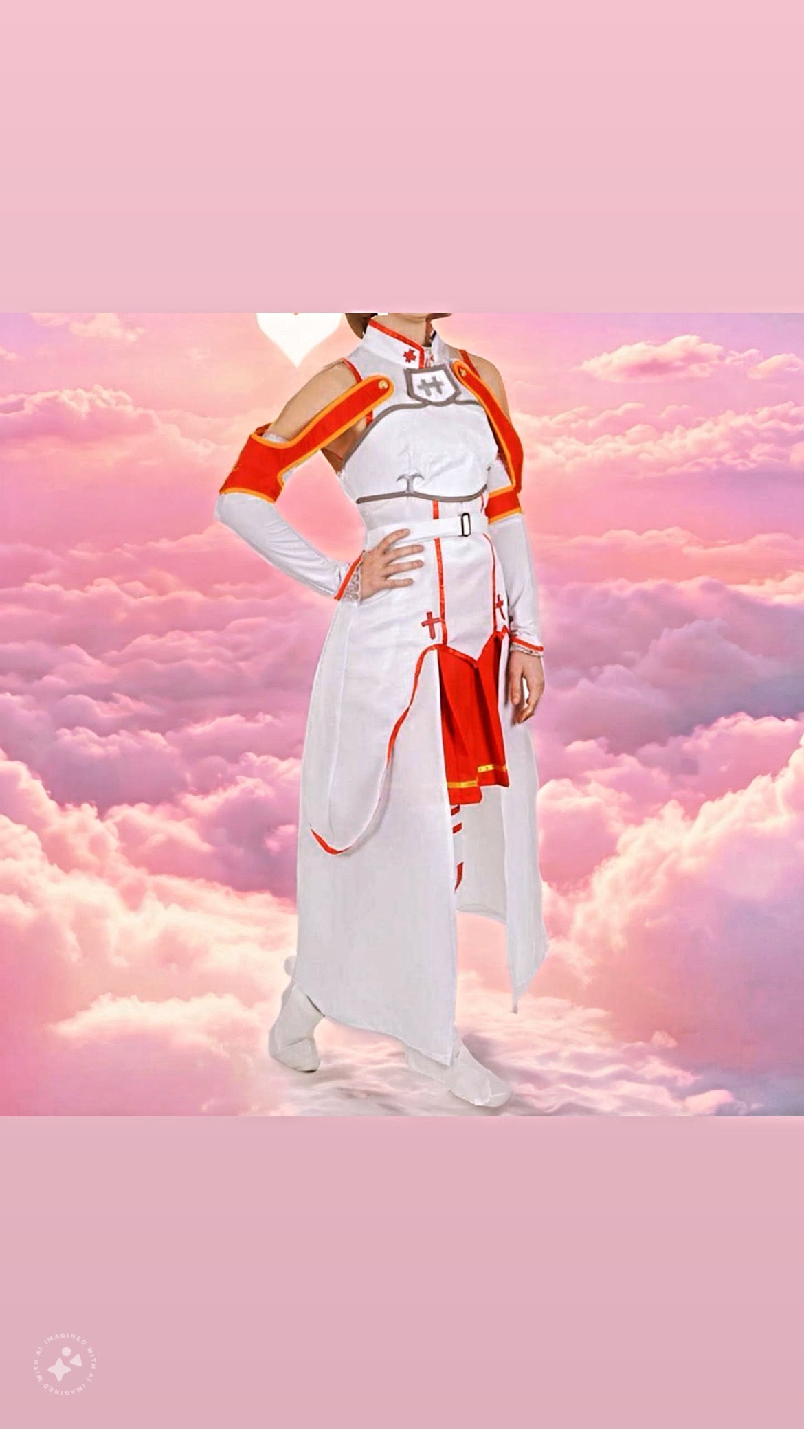 Anime clothing knife sword god domain Aya Squar fight suit role play clothing Halloween costumes