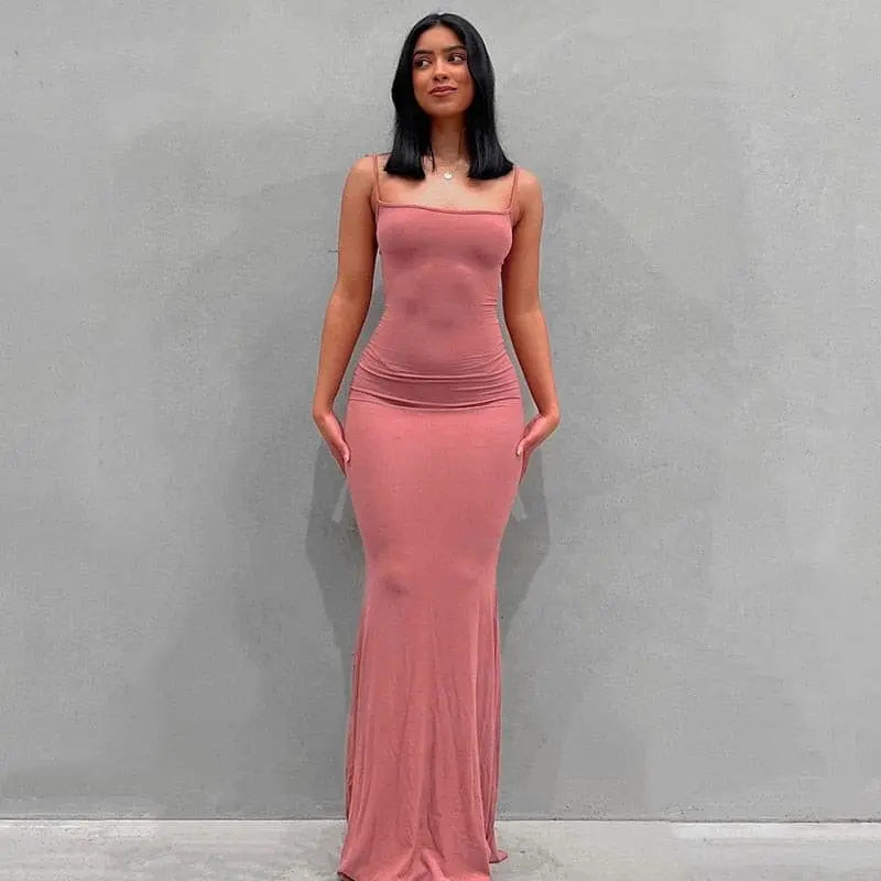 Jade Sleeveless pull over maxi dress.