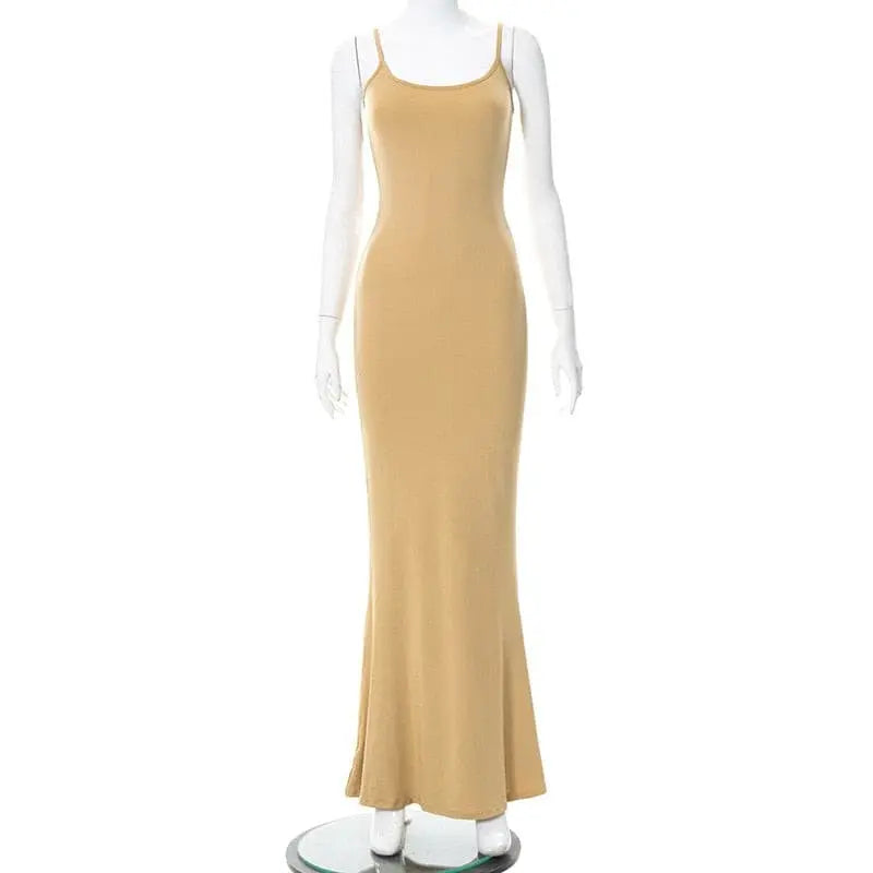 Jade Sleeveless pull over maxi dress.