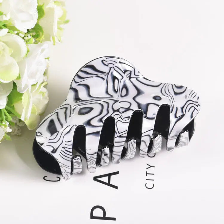 Korea hair accessories large granules acrylic hair catch women's beautiful shower tray hair horse tail hair card headquarter.