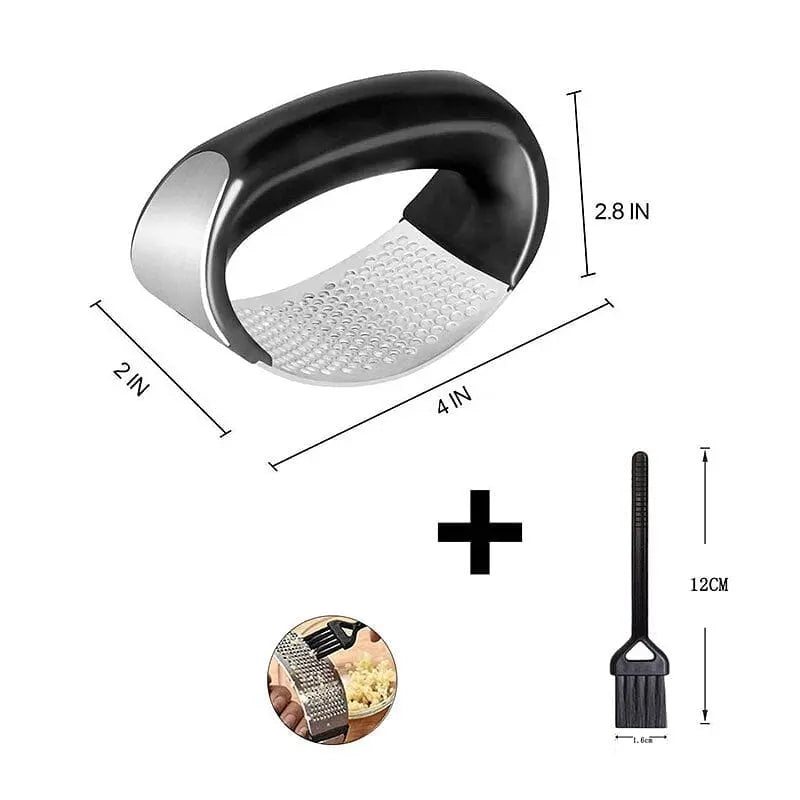Maisonandcare Stainless Steel Manual Garlic Press Chopper.