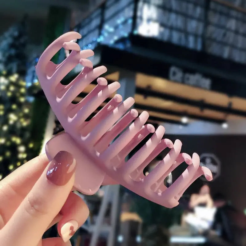 Net red large bath hair catch hair card female brain spoon clip headwear Korean broken top clip card hair accessories.