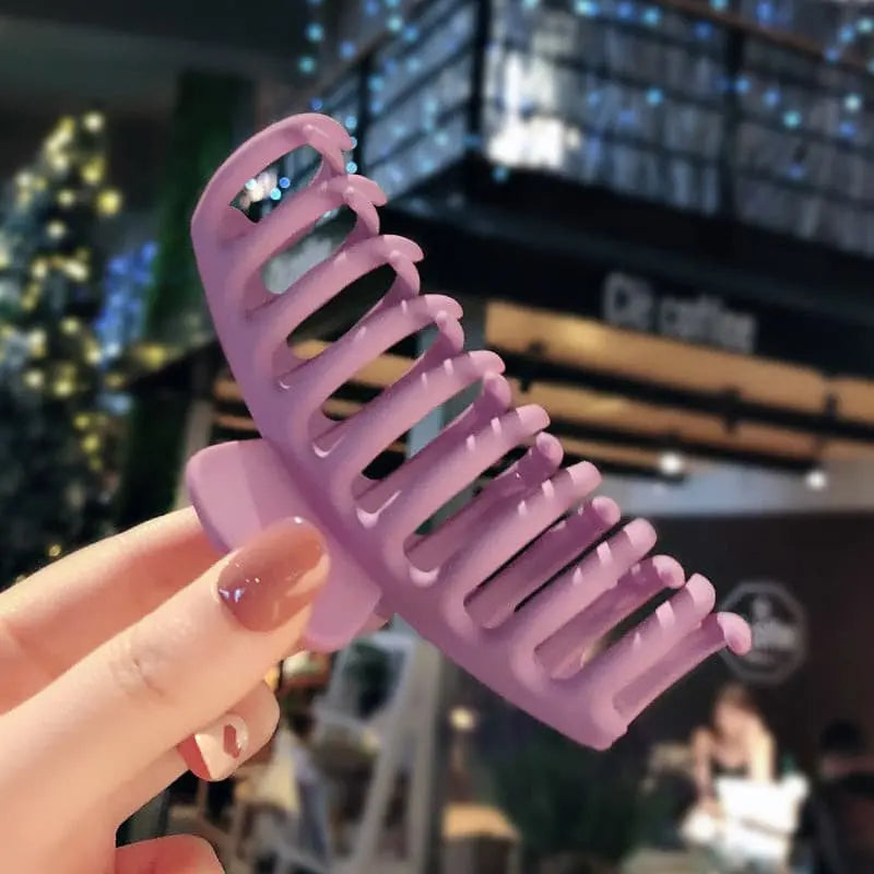 Net red large bath hair catch hair card female brain spoon clip headwear Korean broken top clip card hair accessories.