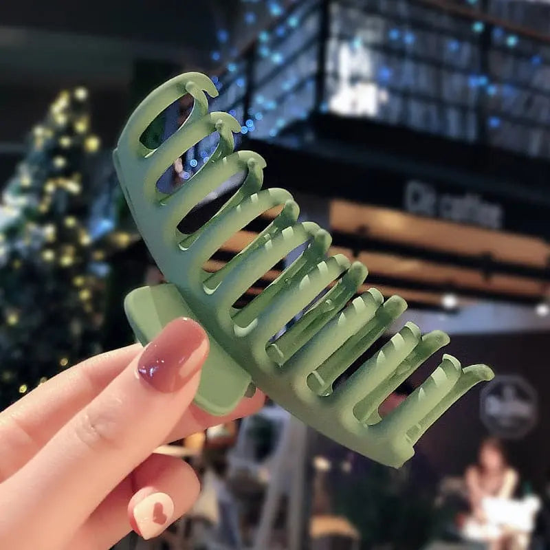 Net red large bath hair catch hair card female brain spoon clip headwear Korean broken top clip card hair accessories.