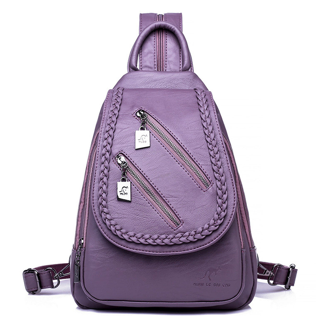 Optimize product title: "Versatile Large Capacity Soft Leather Student Backpack - Outdoor Travel Bag for Women"
