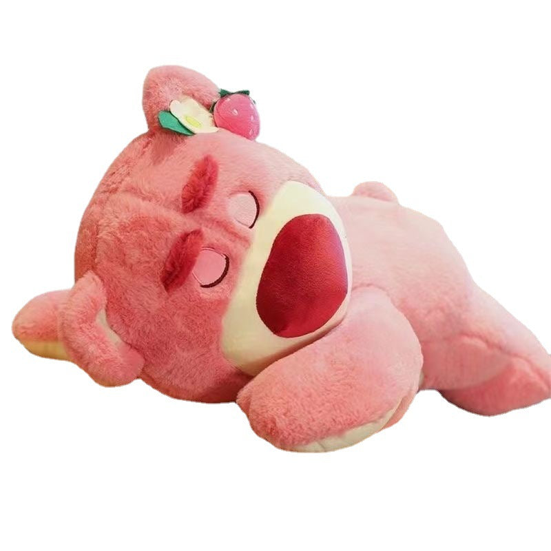 Lie Strawberry Bear Plush Toy Doll - Perfect Gift for Valentine's Day, Tanabata, Girlfriend's Birthday
