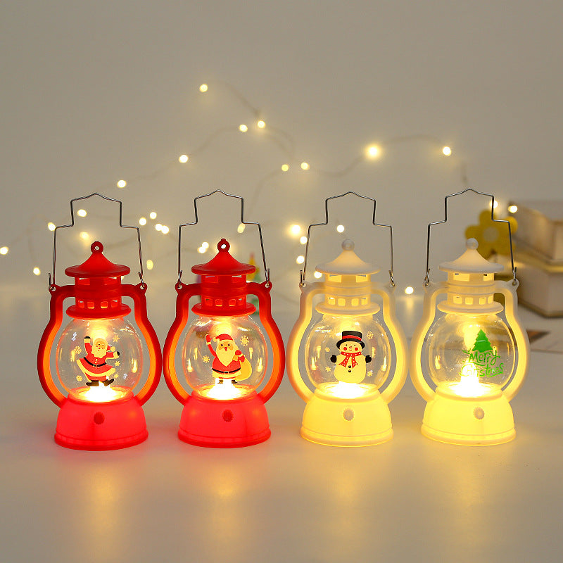 New Christmas decorations children's Christmas Eve kindergarten gift portable night light window decoration pendant