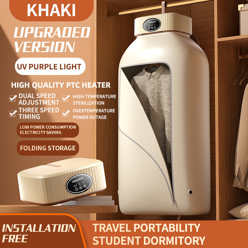 Cross-border foreign trade dryer, small household telescopic folding dryer, outdoor travel portable clothes dryer