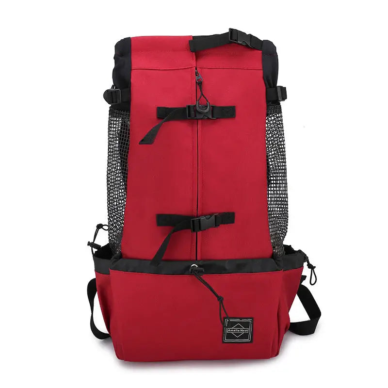Pet Dog Carrier Bag For Dogs Double Shoulder Portable Travel Pet Backpack.