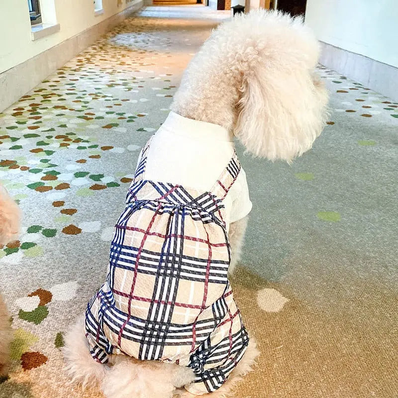 Pet dog cat autumn and winter new fresh plush honey Toti Bichon dog embroidered clothes manufacturers direct supply.