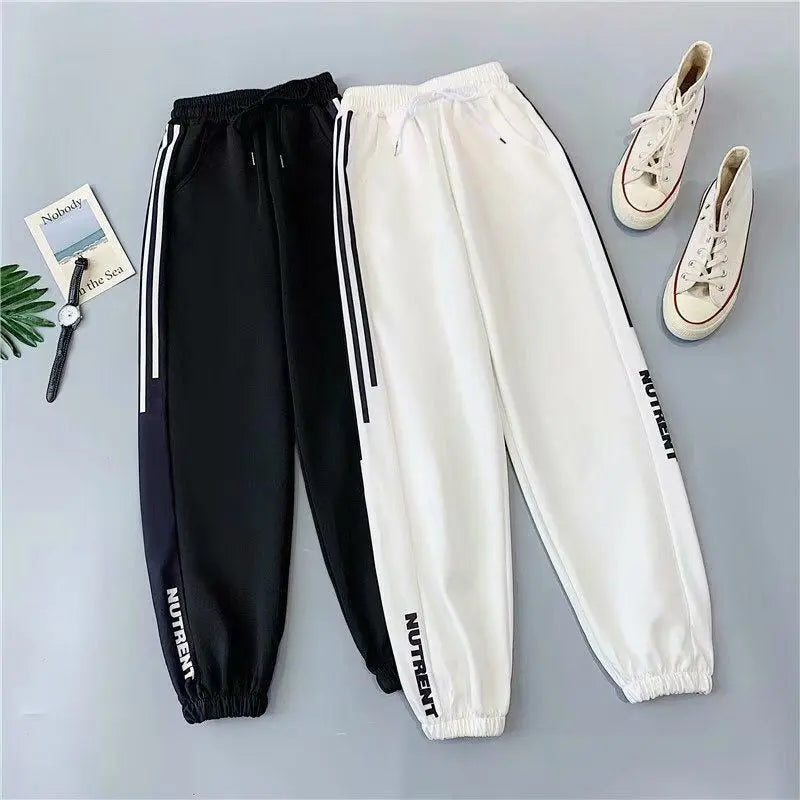 Plus Size Joggers Women Baggy Sweat pant Black Autumn Loose Hip Hop Harem Pants Women High Waist Sport Trousers.