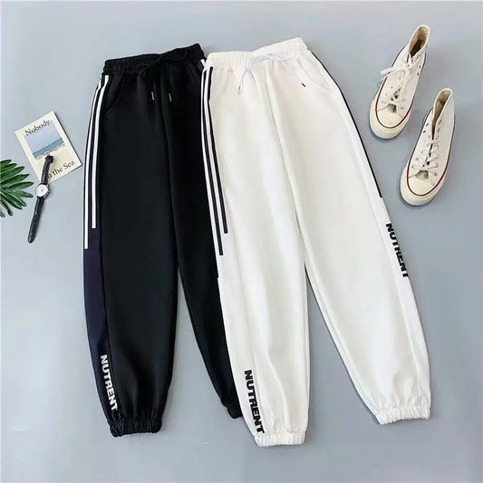 Plus Size Joggers Women Baggy Sweat pant Black Autumn Loose Hip Hop Harem Pants Women High Waist Sport Trousers.