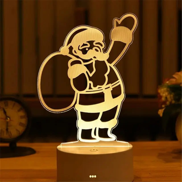 Romantic Love 3D Acrylic Led Lamp for Home Children's Night Light Table Lamp Birthday Party Decor Valentine's Day Bedside Lamp.