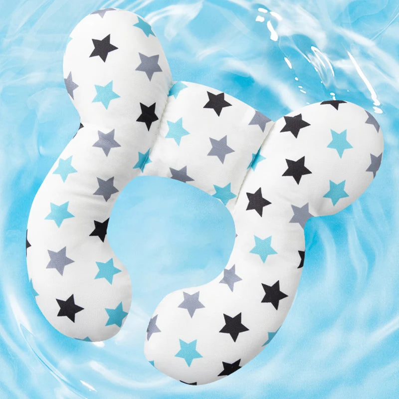 Soft Cartoon double U-Shaped Pillow for Children, Ideal for Travel, Strollers, and Cars