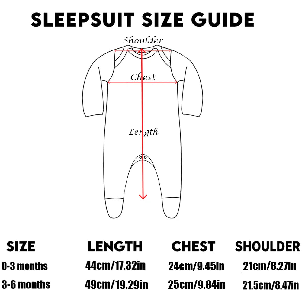 Happy New Year Baby Bodysuit - Newborn Winter Infant Jumpsuit Sleepsuit Romper
