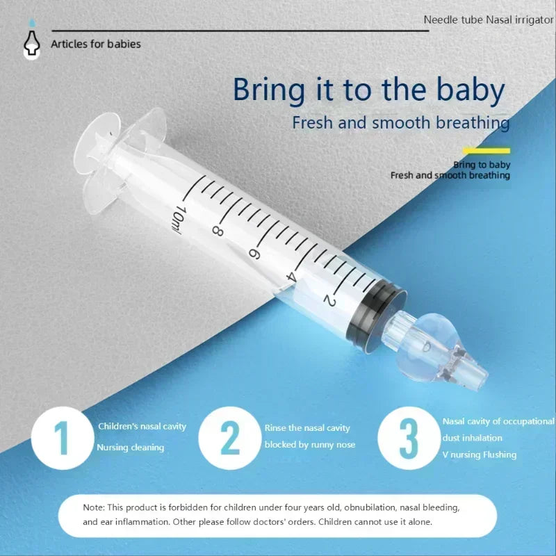 Baby Nasal Aspirator Syringe - 10ML/20ML Nose Cleaner for Rhinitis in Children