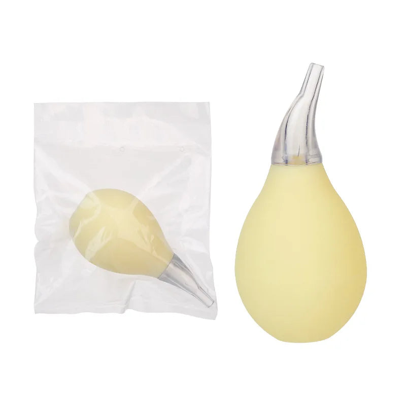 "Safe and Effective Silicone Baby Nasal Aspirator - Clear Nasal Passages"
